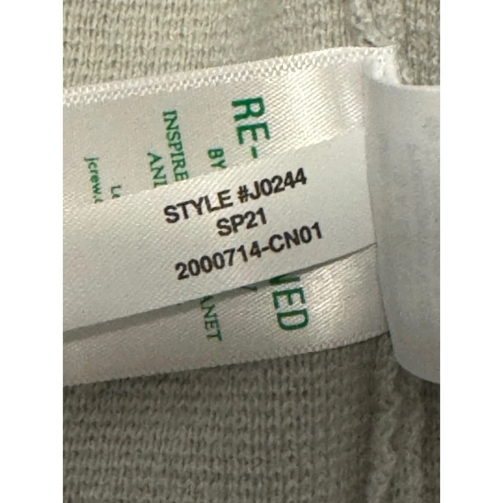 J Crew Womens Open Front Knit Blazer NWT Jacket Light Gray Size M Style J0244 - Picture 8 of 10